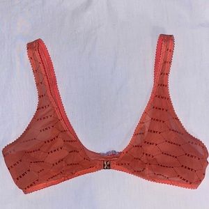 SAVAGE X FENTY MESH LOGO BRALETTE
